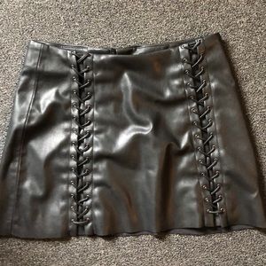 Mini Vegan leather skirt